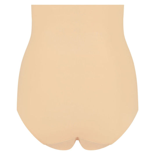 BYE-BRA - FAJA SENZA CUCITURE STILE PANTIES BEIGE MISURARE XL