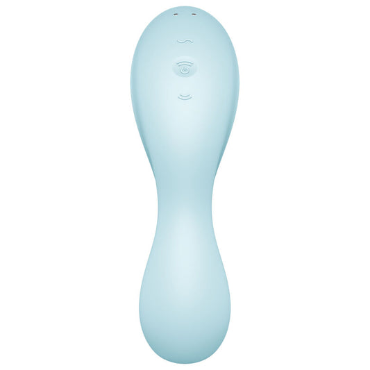 SATISFYER - STIMOLATORE E VIBRATORE CURVY TRINITY 5 AIR PULSE BLU