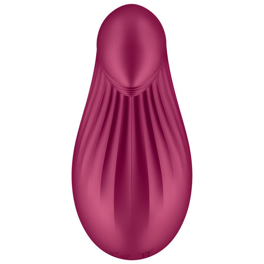 SATISFYER - VIBRATORE DA APPOGGIO DIPPING DELIGHT ROSSO