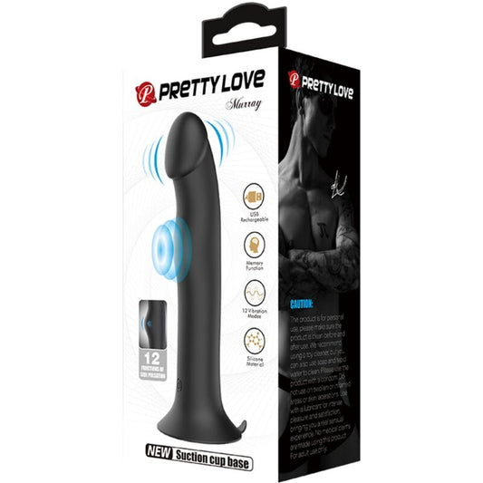 PRETTY LOVE - VIBRATORE MURRAY E ONDE STIMOLANTI PER IL CLITORIDE NERO