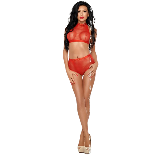 ME-SEDUCE - MONA SET ROSSO XXL/XXXL