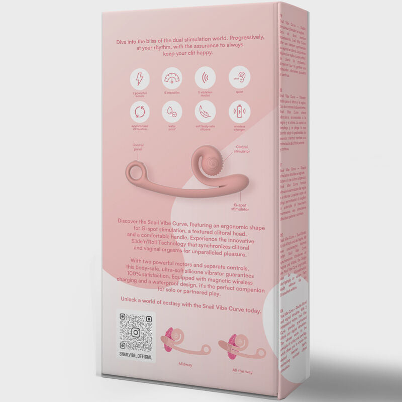 SNAIL VIBE - VIBRATORE CURVA ARANCIONE