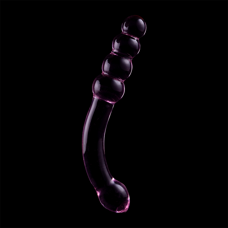 NEBULA SERIES BY IBIZA - MODELLO 14 DILDO IN VETRO BOROSILICATO ROSA 18.5 CM -O- 3 CM