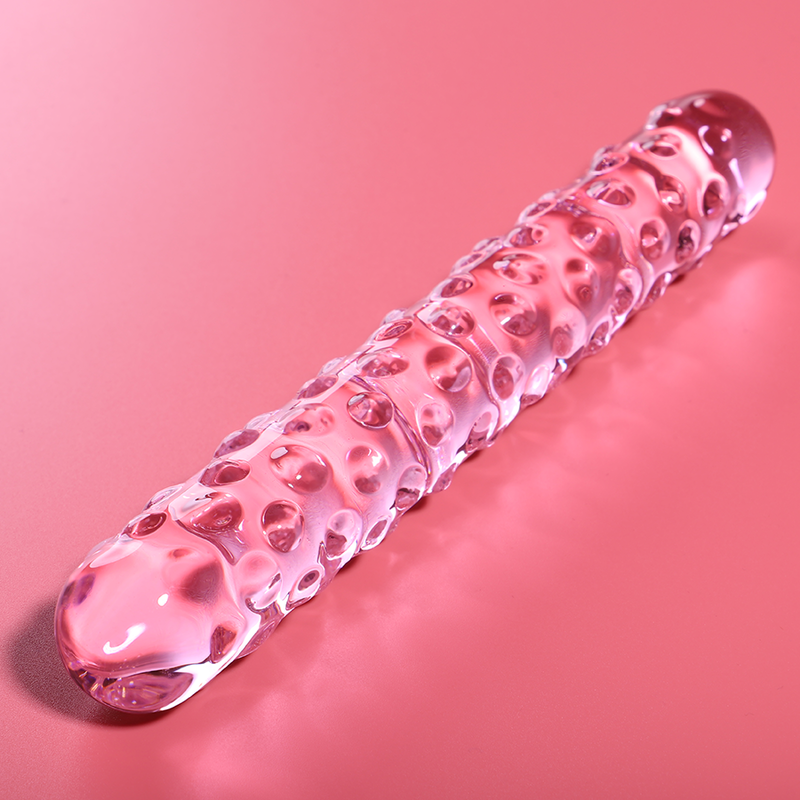 NEBULA SERIES BY IBIZA - MODELLO 15 DILDO IN VETRO BOROSILICATO ROSA 18.5 CM -O- 3 CM