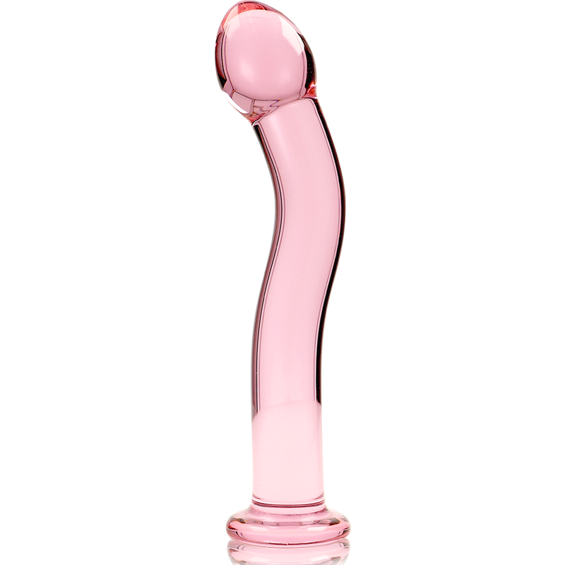 NEBULA SERIES BY IBIZA - MODELLO 18 DILDO IN VETRO BOROSILICATO ROSA 18.5 CM -O- 3.5 CM