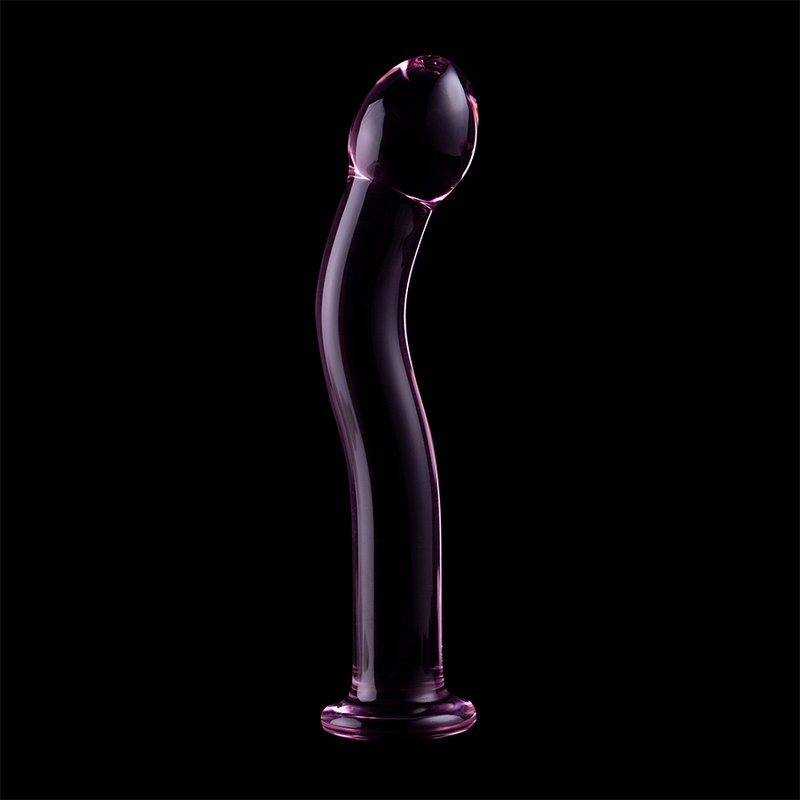 NEBULA SERIES BY IBIZA - MODELLO 18 DILDO IN VETRO BOROSILICATO ROSA 18.5 CM -O- 3.5 CM