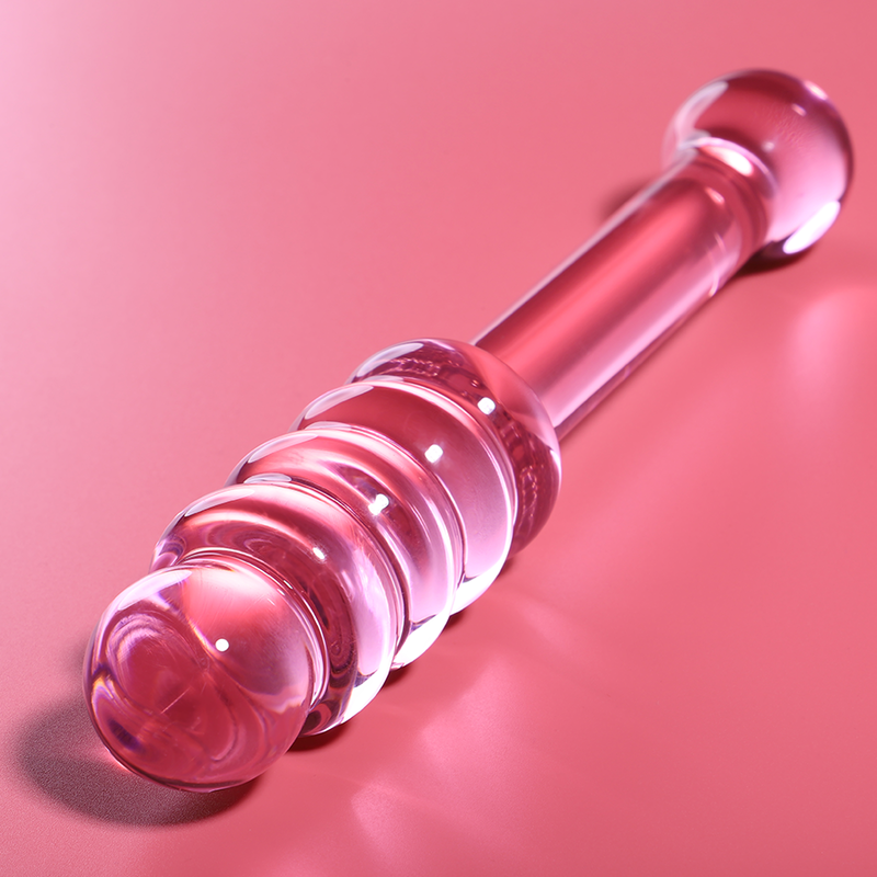 NEBULA SERIES BY IBIZA - MODELLO 20 DILDO IN VETRO BOROSILICATO ROSA 20.5 CM -O- 3 CM
