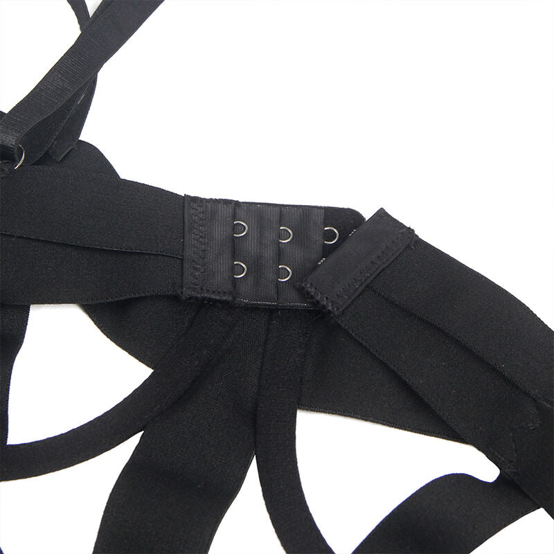 SUBBLIME - CORPO SEXY CON RITAGLI NERO L/XL