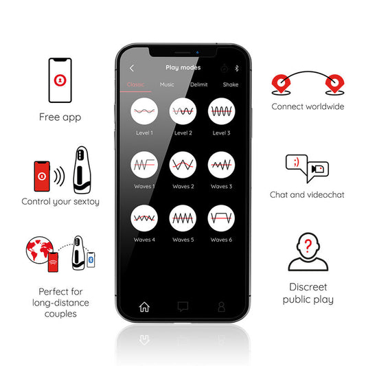 ONINDER - SEOUL MASTURBATORE MASCHILE RICARICABILE 10 VELOCITÀ - APP GRATUITA