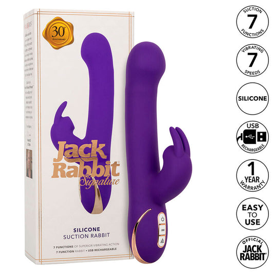 CALEXOTICS - JACK RABBIT VIBRATORE E STIMOLATORE 7 LIVELLI DI VIBRAZIONE E ONDE STIMOLANTI BLU