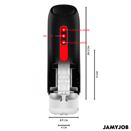 JAMYJOB - MASTURBATORE VAGINA AUTOMATICO PHANTOM 5 MODALITÀ ONDE E SPINTE STIMOLANTI