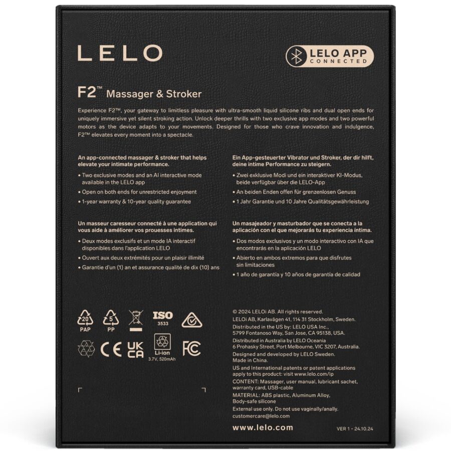 LELO - F2S™ MASTURBATORE MASCHILE TEAL BLU
