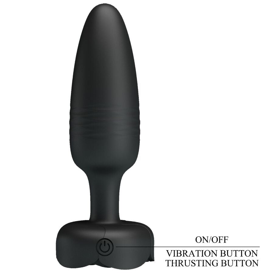 PRETTY LOVE - TARION PLUG ANALE CON LUCE LED NERO 12,5 CM