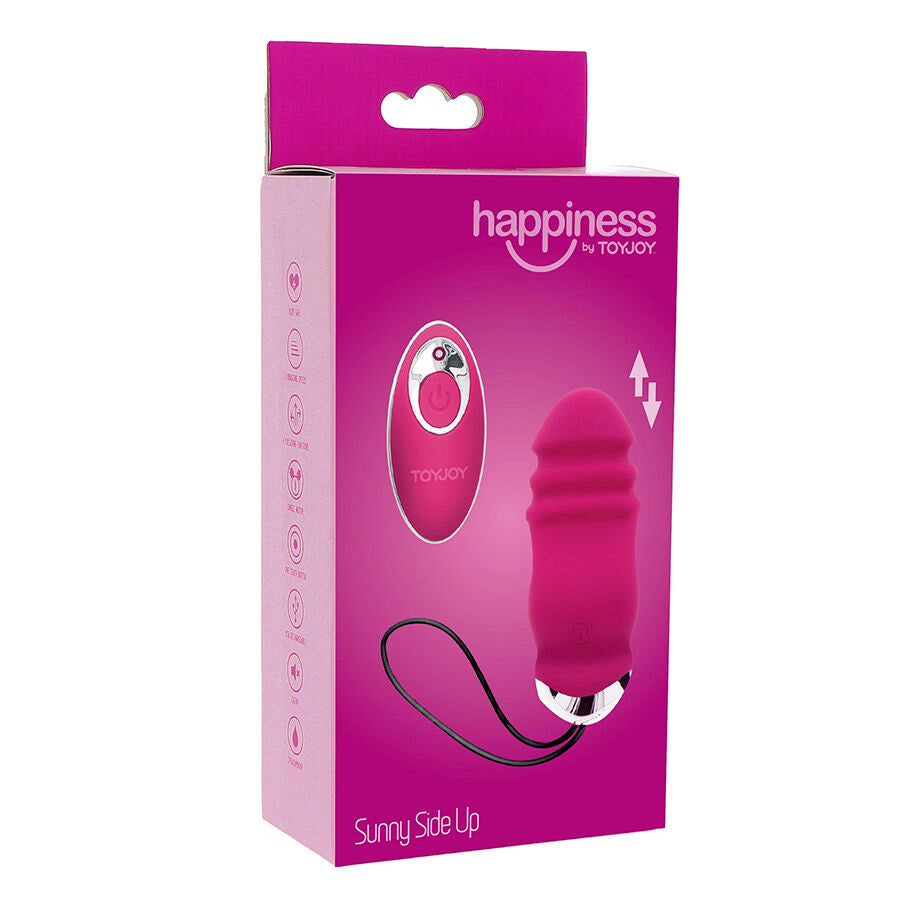 TOYJOY - VIBRATORE FUCSIA HAPPINESS SUNN SIDE UP AND DOWN CON TELECOMANDO