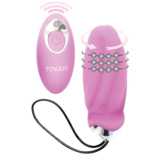 TOYJOY - VIBRATORE ROSA CON TELECOMANDO PER LA FELICITÀ CHE MI FAI CREPUSCOLARE