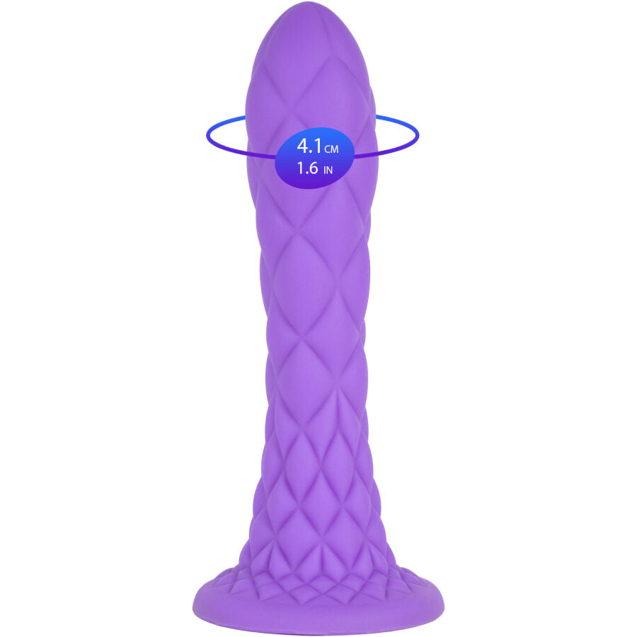 SILEXD - DILDO DA SOGNO FANTASY SILICONE LIQUIDO TERMOREATTIVO VIOLA 18,5 CM