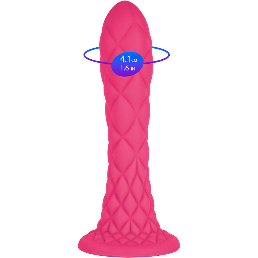 SILEXD - DILDO DA SOGNO FANTASY SILICONE LIQUIDO TERMOREATTIVO FUCSIA 18,5 CM