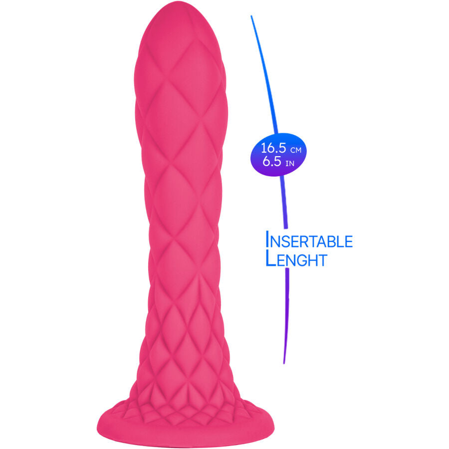 SILEXD - DILDO DA SOGNO FANTASY SILICONE LIQUIDO TERMOREATTIVO FUCSIA 18,5 CM