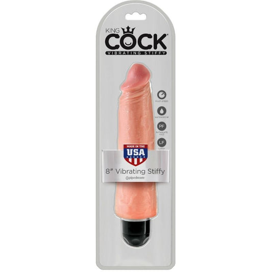 KING COCK - VIBRATORE REALISTICO RIGIDO 20,3 CM NATURALE