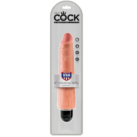 KING COCK - VIBRATORE REALISTICO RIGIDO 23 CM - NATURALE