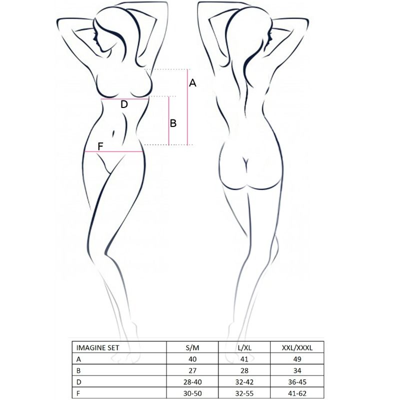 PASSION - SET DONNA IMAGINE TAGLIA L/XL