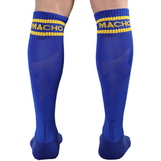 MACHO - CALZINO LUNGO TAGLIA UNICA BLU
