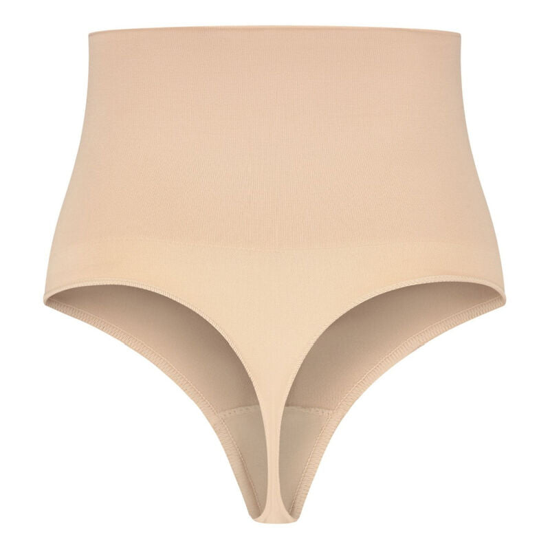 BYE-BRA - FAJA SENZA CUCITURE STILE PERIZOMA BEIGE MISURARE S