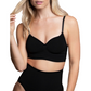 BYE-BRA - MEDIUM CONTROL REGGISENO SENZA CUCITURE NERO MISURARE S
