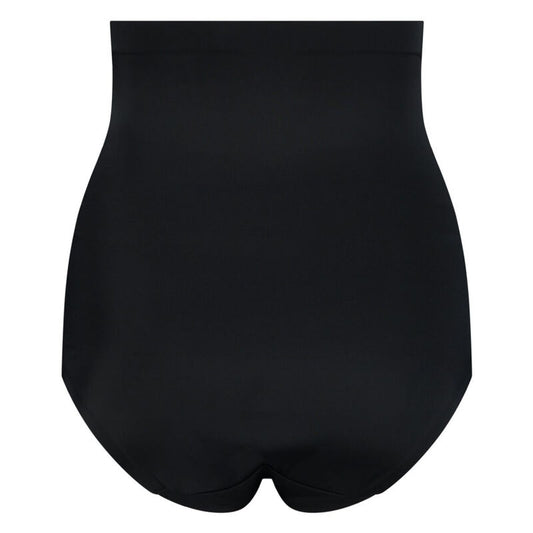 BYE-BRA - FAJA SENZA CUCITURE STILE PANTIES NERO MISURARE XXL