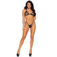 LEG AVENUE - TOP BIKINI A RETE E G-STRING TAGLIA UNICA