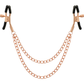 COQUETTE CHIC DESIRE - CLIPS PER CAPEZZOLI IN METALLO FANTASIA CON CATENA