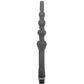 ALL BLACK - DOCCIA ANALE CON PERLINE IN SILICONE 27 CM