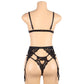 SUBBLIME - SET TRE PEZZI REGGISENO + REGGICALZE + PERIZOMA S/M