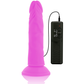 DIVERSIA - DILDO VIBRANTE FLESSIBILE VIOLA 23 CM -O- 4.3 CM
