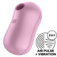 SATISFYER - STIMOLATORE E VIBRATORE D'ARIA PER ZUCCHERO COTONE LILLA