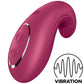 SATISFYER - VIBRATORE DA APPOGGIO DIPPING DELIGHT ROSSO