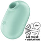 SATISFYER - PRO TO GO 2 DOPPIO STIMOLATORE E VIBRATORE VERDE