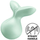SATISFYER - VIBRATORE VIVA LA VULVA 3 LAY-ON VERDE