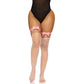 LEG AVENUE - GIARRETTIERA L IN PELLE VEGANA TAGLIA UNICA - ROSA