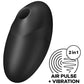 SATISFYER - STIMOLATORE E VIBRATORE VULVA LOVER 3 NERO