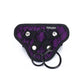 GET REAL - IMBRAGATURA IN PIZZO CON CINTURINO VIOLA