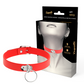 COQUETTE CHIC DESIRE - COLLANA IN PELLE VEGANA ROSSA ACCESSORIO FETISH DONNA