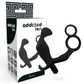 ADDICTED TOYS - PLUG ANALE CON DOPPIO ANELLO PER PENE E TESTICOLI NERI