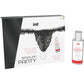 INTT RELEASES - SLIP NERO BRASILIANO CON PERLE E GEL LUBRIFICANTE 50 ML