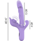INTENSE - BILLIE VIBRATORE MULTIFUNZIONE RICARICABILE ONDE STIMOLANTI CON PULSANTE VIOLA