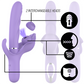 INTENSE - BILLIE VIBRATORE MULTIFUNZIONE RICARICABILE ONDE STIMOLANTI CON PULSANTE VIOLA