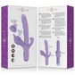 INTENSE - BILLIE VIBRATORE MULTIFUNZIONE RICARICABILE ONDE STIMOLANTI CON PULSANTE VIOLA