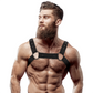 FETISH SUBMISSIVE ATTITUDINE - IMBRACATURA SPORTIVA REGOLABILE IN NEOPRENE PER UOMINI