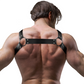 FETISH SUBMISSIVE ATTITUDE - IMBRACATURA BULLDOG IN NEOPRENE REGOLABILE CON CERNIERE PER UOMINI