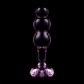 NEBULA SERIES BY IBIZA - MODELLO 1 PLUG ANALE VETRO BOROSILICATO ROSA 10.5 CM -O- 3 CM